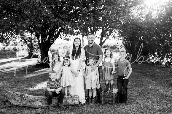 Van Matre family 2024-1BW