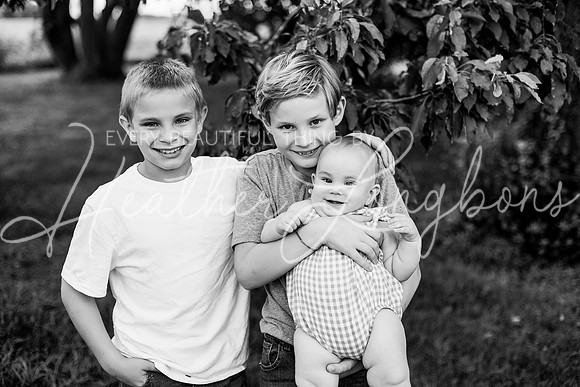 Forrest 6 months + family photos-97BW