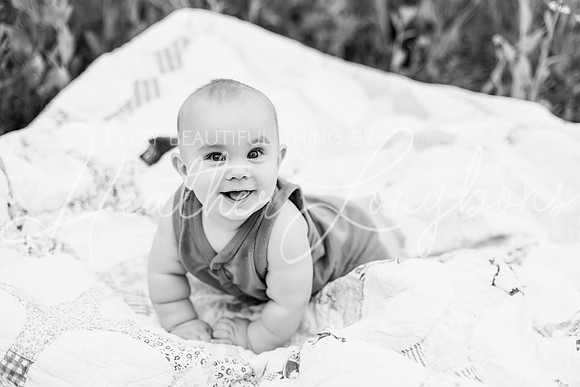 Forrest 6 months + family photos-6BW