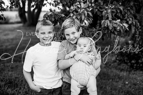 Forrest 6 months + family photos-96BW
