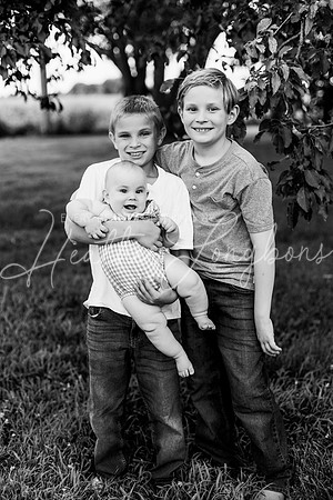 Forrest 6 months + family photos-93BW
