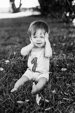 Ollie one year-10BW