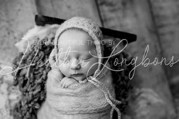 Lena Harris Newborn-99BW