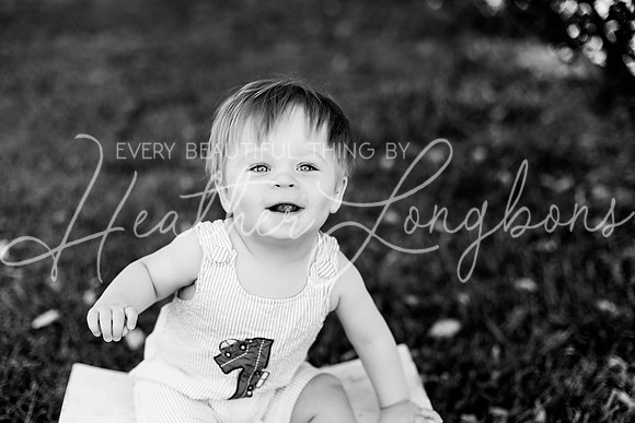 Ollie one year-9BW