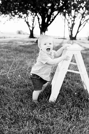 Cochren Twins One Year-78BW