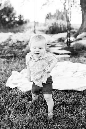 Cochren Twins One Year-37BW