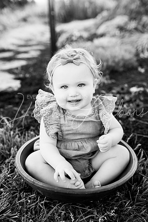 Cochren Twins One Year-4BW