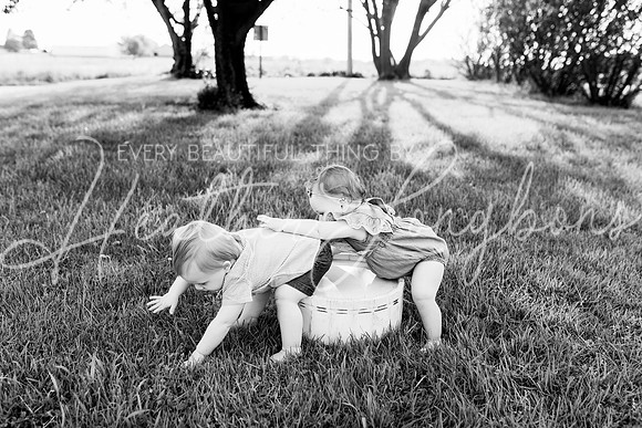 Cochren Twins One Year-99BW