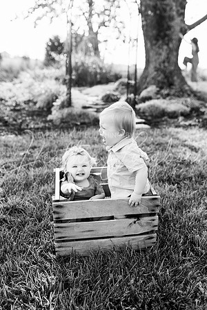 Cochren Twins One Year-44BW