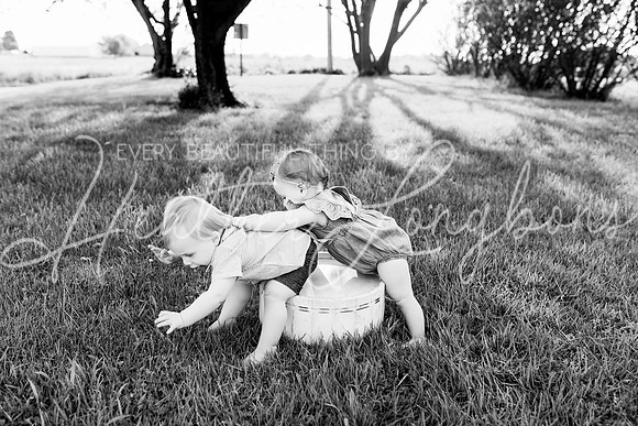 Cochren Twins One Year-98BW