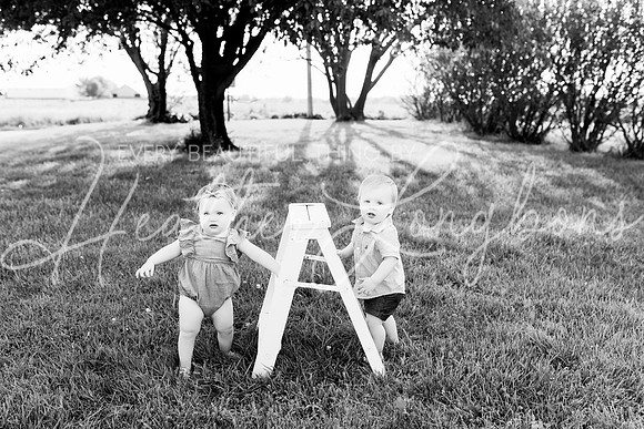Cochren Twins One Year-71BW