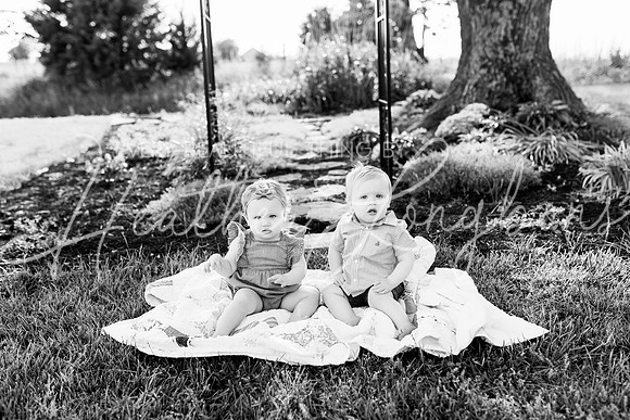 Cochren Twins One Year-16BW
