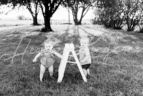 Cochren Twins One Year-70BW