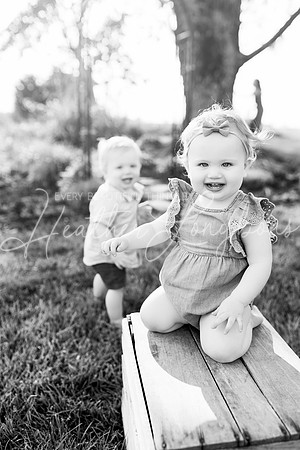 Cochren Twins One Year-43BW