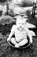 Cochren Twins One Year-9BW