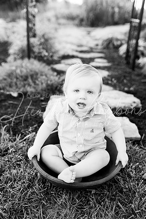 Cochren Twins One Year-9BW