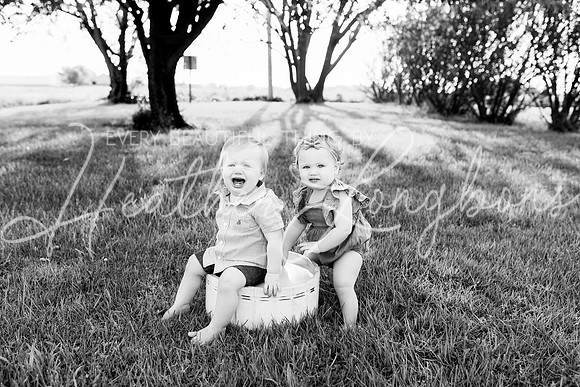 Cochren Twins One Year-100BW