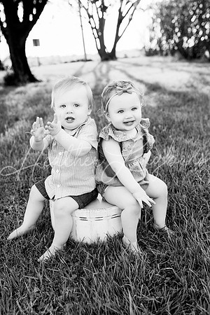 Cochren Twins One Year-95BW
