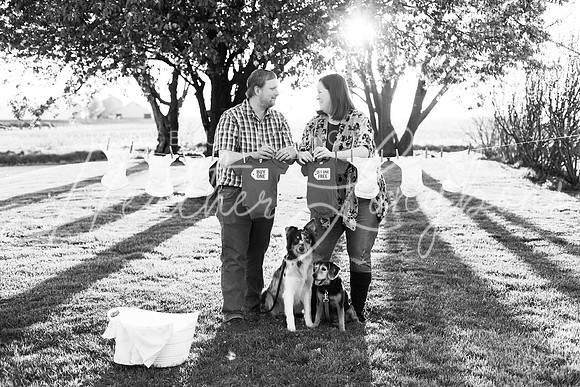 Miller Baby 2 Announcement-2BW