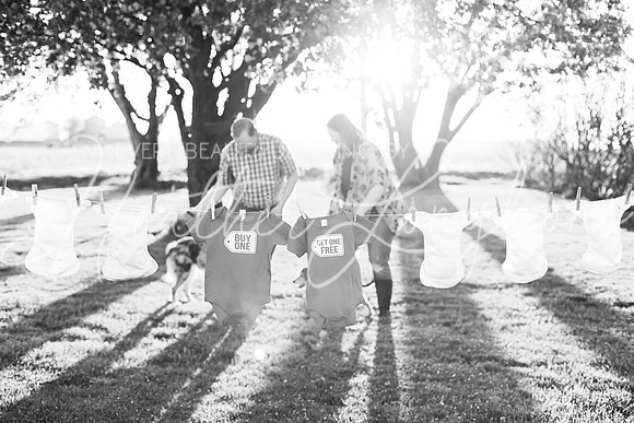 Miller Baby 2 Announcement-16BW