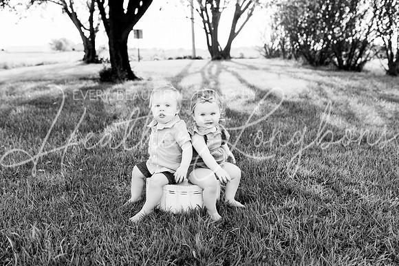 Cochren Twins One Year-87BW