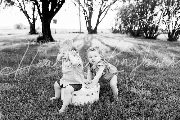Cochren Twins One Year-103BW