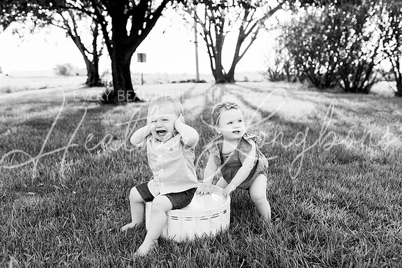 Cochren Twins One Year-105BW
