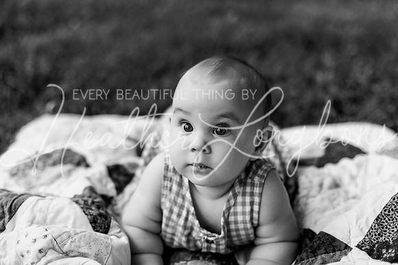 Forrest 6 months + family photos-103BW