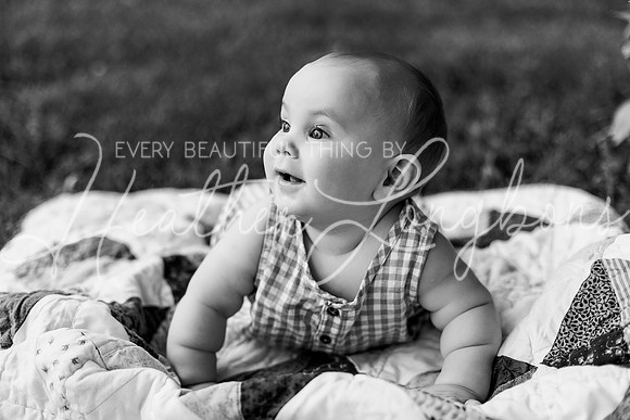 Forrest 6 months + family photos-105BW