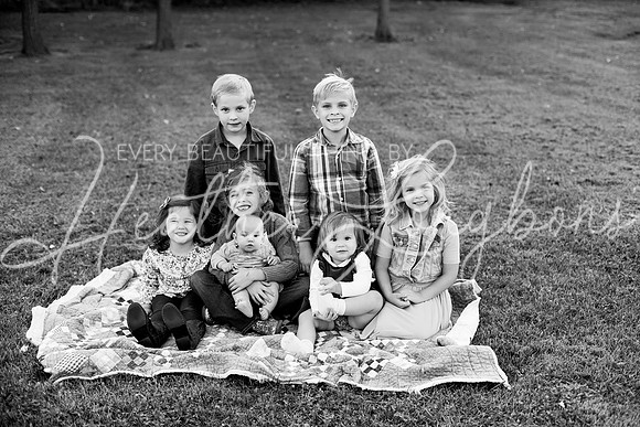 Van Matre family 2023-63BW