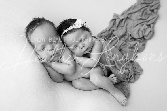 Taylor twins newborn session-15BW