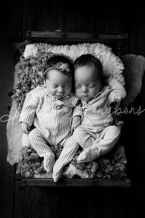 Taylor twins newborn session-25BW