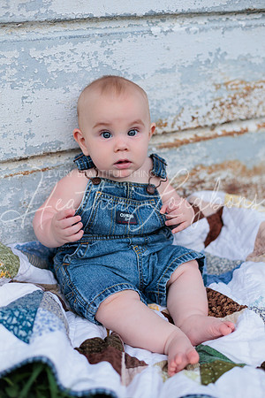 Forrest 6 months + family photos-113