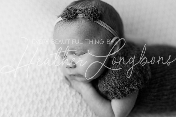 Flossie newborn-2BW