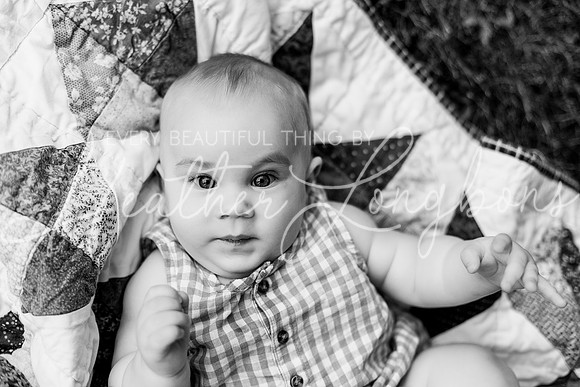 Forrest 6 months + family photos-106BW