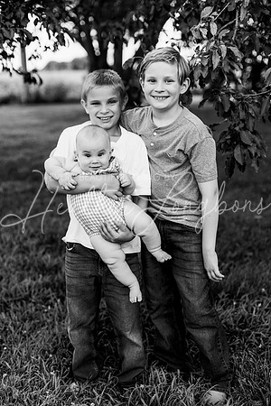 Forrest 6 months + family photos-92BW