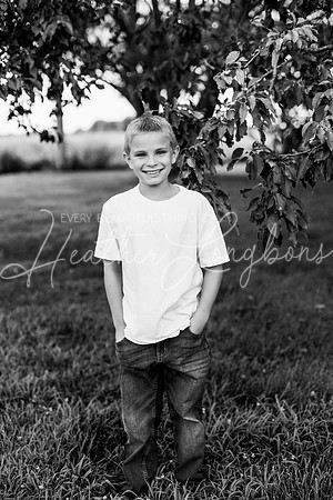 Forrest 6 months + family photos-81BW