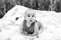Forrest 6 months + family photos-3BW