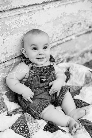 Forrest 6 months + family photos-122BW