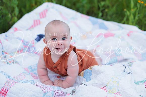 Forrest 6 months + family photos-6