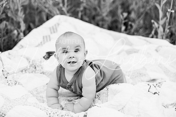 Forrest 6 months + family photos-4BW