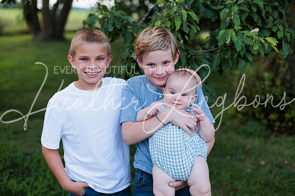 Forrest 6 months + family photos-98