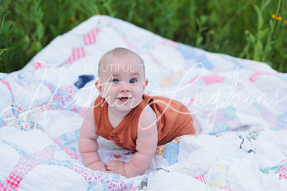 Forrest 6 months + family photos-5