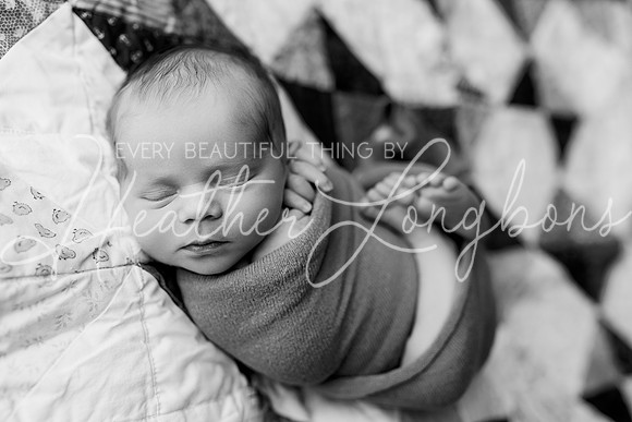 Forrest VanMatre Newborn-12BW