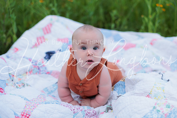Forrest 6 months + family photos-3