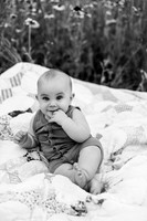 Forrest 6 months + family photos-2BW