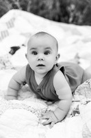 Forrest 6 months + family photos-7BW