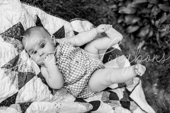 Forrest 6 months + family photos-108BW
