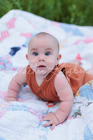 Forrest 6 months + family photos-7