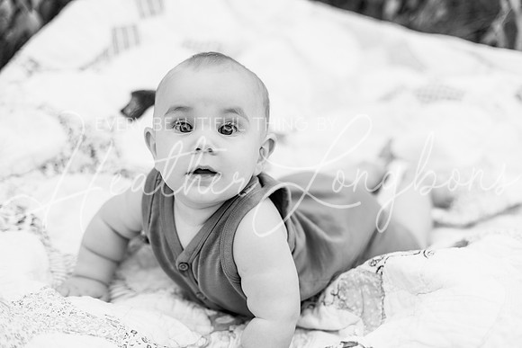 Forrest 6 months + family photos-10BW